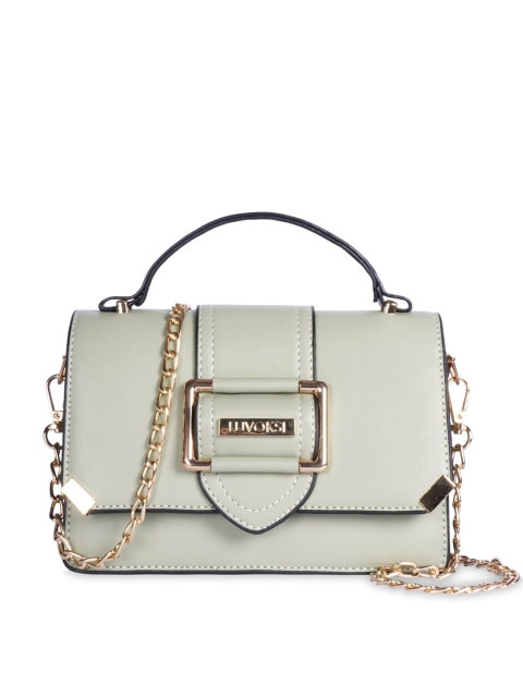 

Luvoksi Green Colourblocked PU Structured Satchel