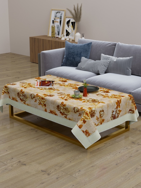 

Clasiko Brown Flora Printed Centre Table Cover