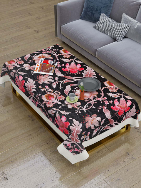 

Clasiko Pink & Black Floral Centre Table Cover
