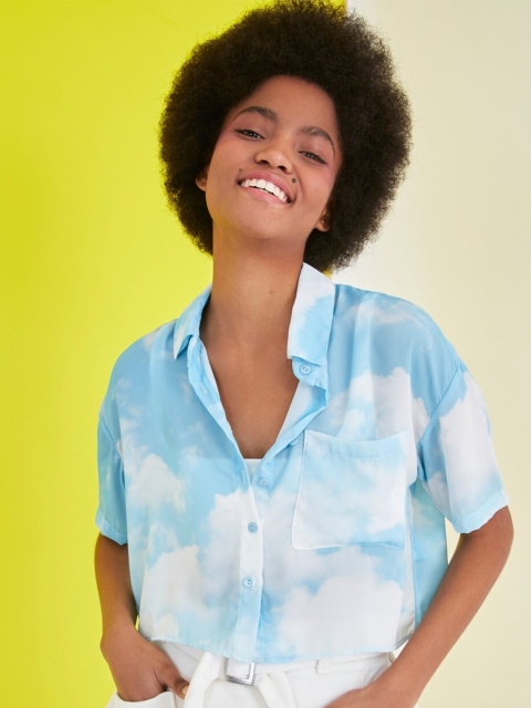 

Trendyol Women Multi-Coloured Abstract Shirt