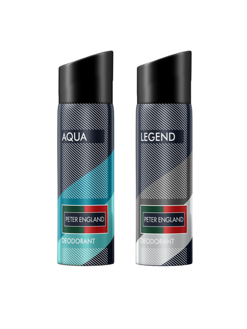 

Peter England Set Of 2 Aqua & Legend Deodorants, Blue