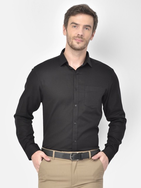 

Canary London Men Black Smart Formal Shirt