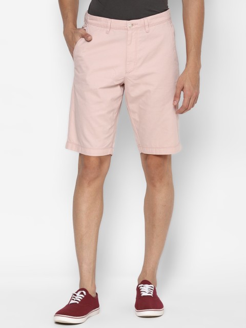 

Allen Solly Men Pink Slim Fit Shorts