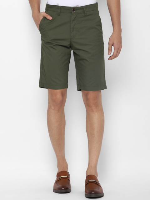 

Allen Solly Men Green Slim Fit Shorts