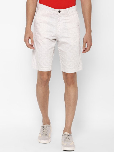 

Allen Solly Men White Printed Slim Fit Shorts
