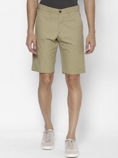 

Allen Solly Men Khaki Cotton Regular Shorts