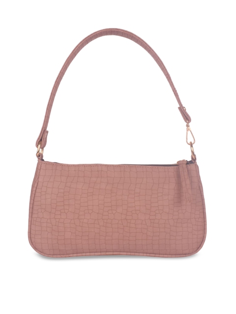 

Bagkok Pink Textured Structured Shoulder Bag