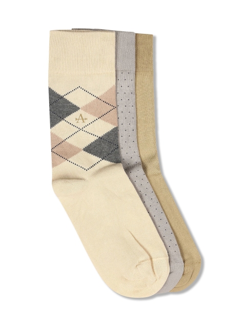 

Arrow Men Pack Of 3 Assorted Cotton Calf-Length Socks
