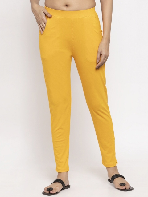 

NEUDIS Women Yellow Slim-Fit Ankle Length Jeggings