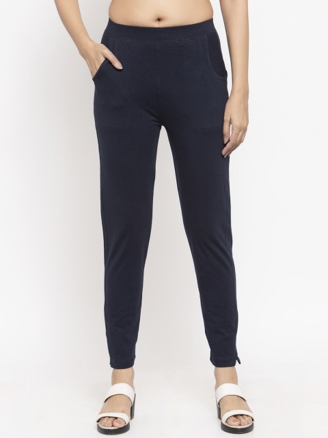 

NEUDIS Women Navy Blue Slim-Fit Ankle Length Jeggings
