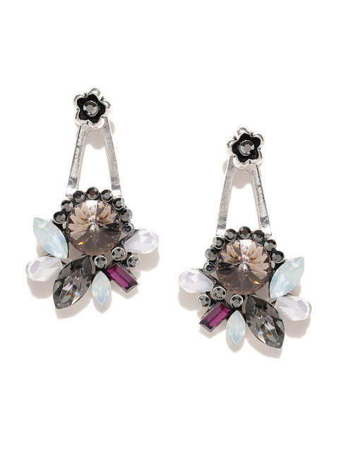 

DressBerry Multicoloured Stone-Studded Ear Jackets, Multi