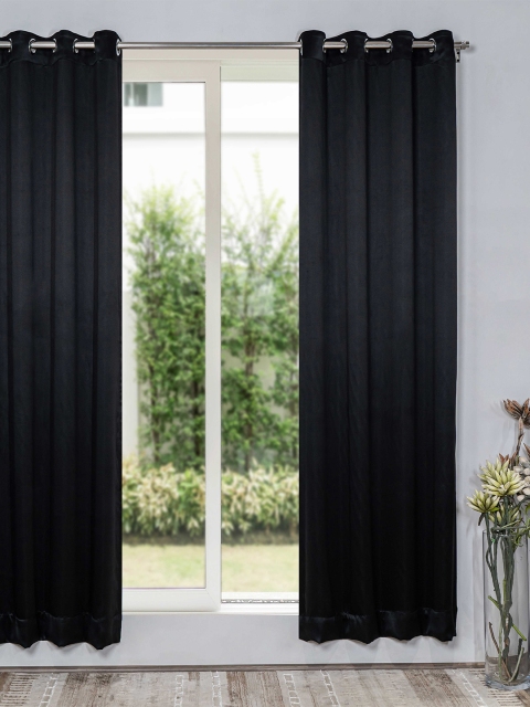 

SHIVANAA HOMES Black Out Long Door Curtain