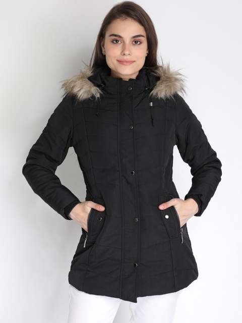 

LURE URBAN Woman Black Longline Parka Jacket