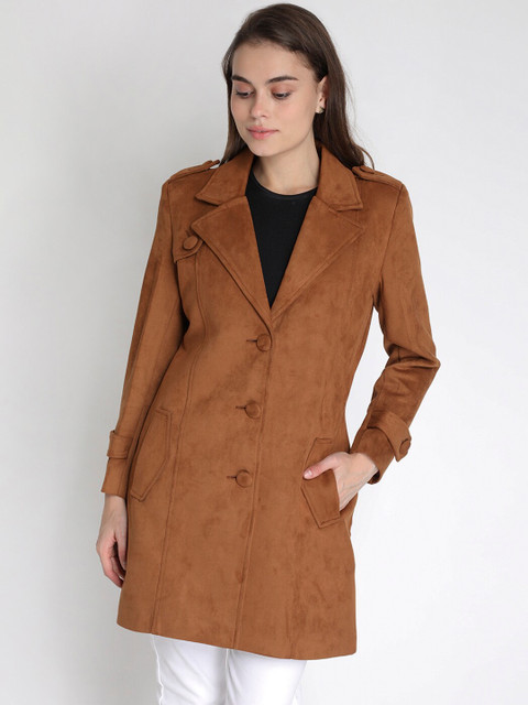 

LEBORK Women Tan Trench Coat