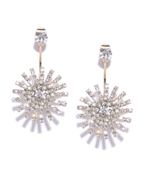 

DressBerry Gold-Toned Stone-Studded Ear Jackets