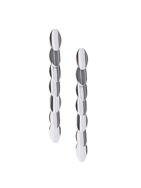 

DressBerry Steel-Toned Drop Earrings