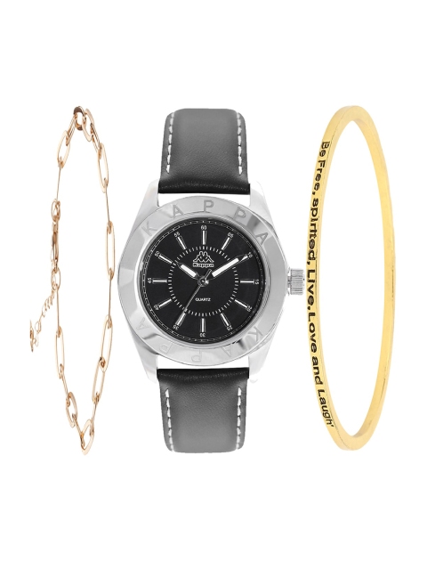 

Kappa Women Black Watch & Bracelet Gift Set