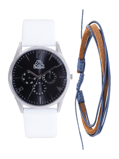 

Kappa Men Black & White Watch & Bracelet Gift Set KPWGift Set-18