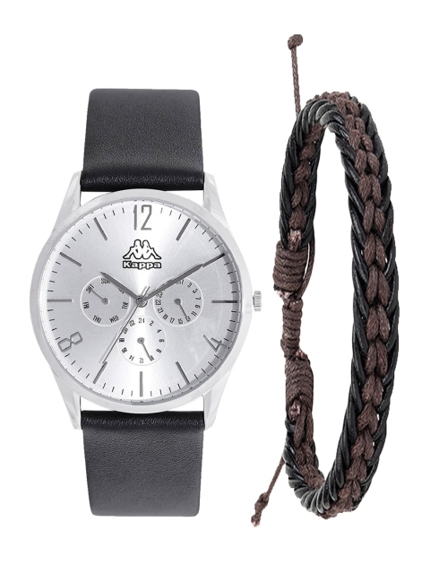 

Kappa Men White & Black Watch & Bracelet Gift Set KPWGift Set-12