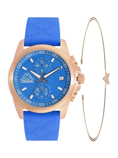 

Kappa Women Blue & Gold Toned Watch & Bracelet Gift Set