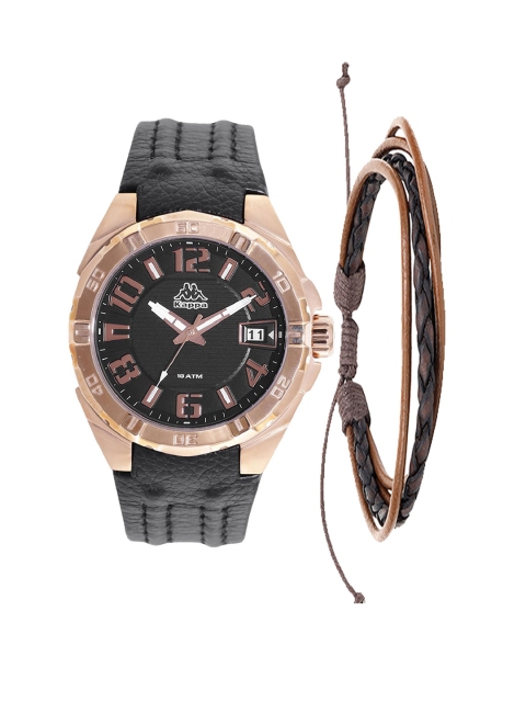 

Kappa Men Watch & Bracelet Gift Set, Black