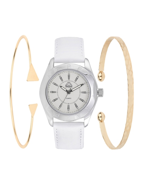 

Kappa Women White & Gold-Toned Watch Gift Set KPWGift Set-192