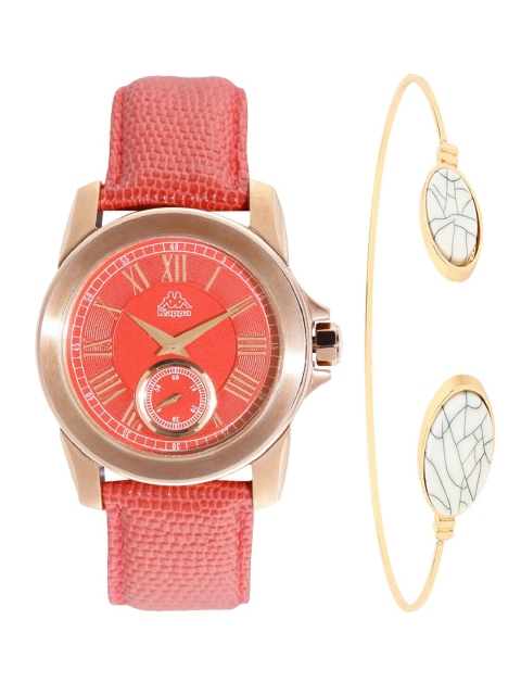 

Kappa Women Red & Gold-Toned Watch Gift Set KPWGift Set-136