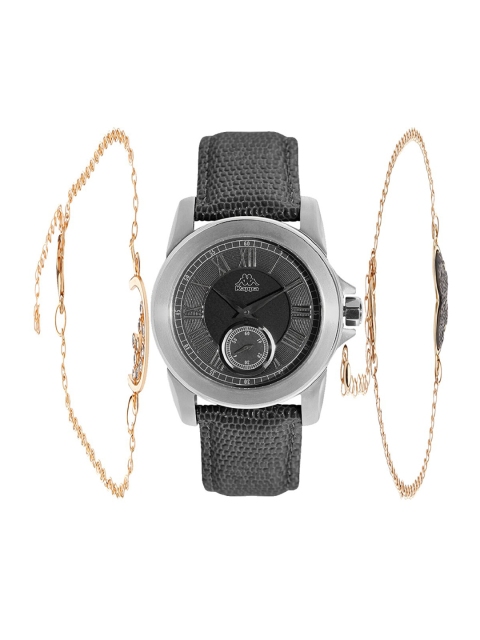 

Kappa Women Black & Gold Toned Watch Gift Set KPWGift Set-178