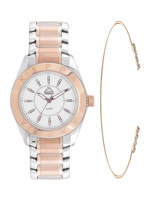 

Kappa Women White & Gold-Toned Watch Gift Set KPWGift Set-130