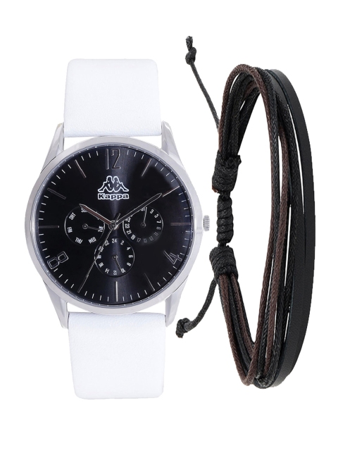 

Kappa Men Black & White Watch & Bracelet Gift Set KPWGift Set-14