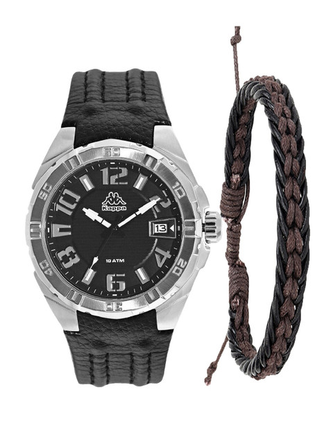 

Kappa Men Black & Brown Watch Gift Set