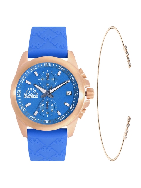 

Kappa Women Blue & Gold Toned Watch & Bracelet Gift Set