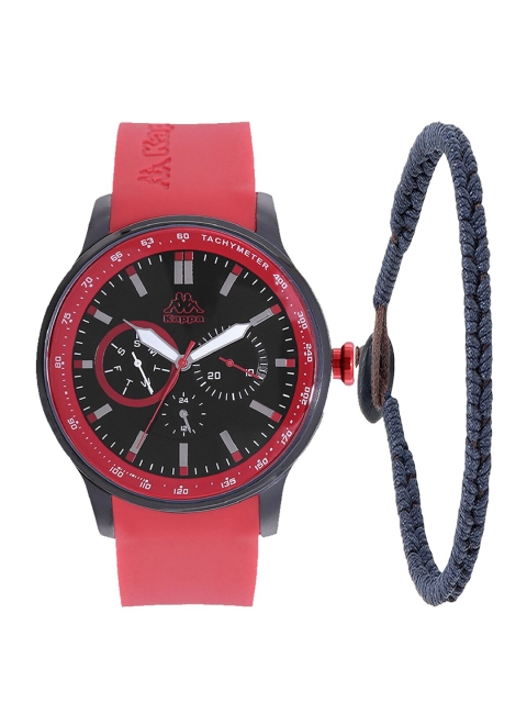 

Kappa Men Black & Red Watch Gift Set KPWGift Set-40