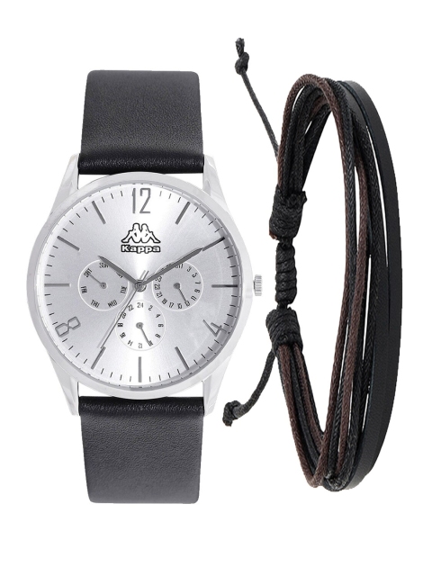 

Kappa Men White & Black Watch & Bracelet Gift Set KPWGift Set-10