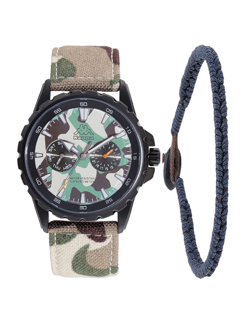 

Kappa Men Green & Brown Watch Gift Set
