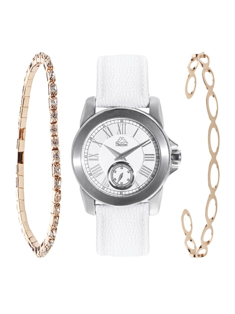 

Kappa Women White Watch & Bracelet Gift Set