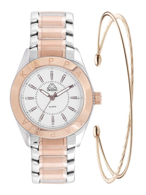 

Kappa Woman White & Silver-Toned Watch & Bracelet Gift Set
