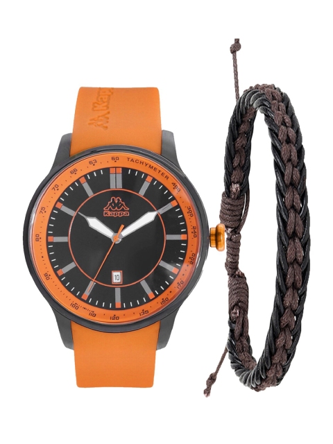 

Kappa Men Black & Orange Watch Gift Set KPWGift Set-67