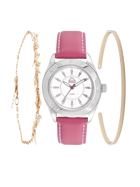 

Kappa Women Pink Watch & Bracelet Gift Set