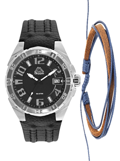 

Kappa Men Black Watch & Bracelet Gift Set