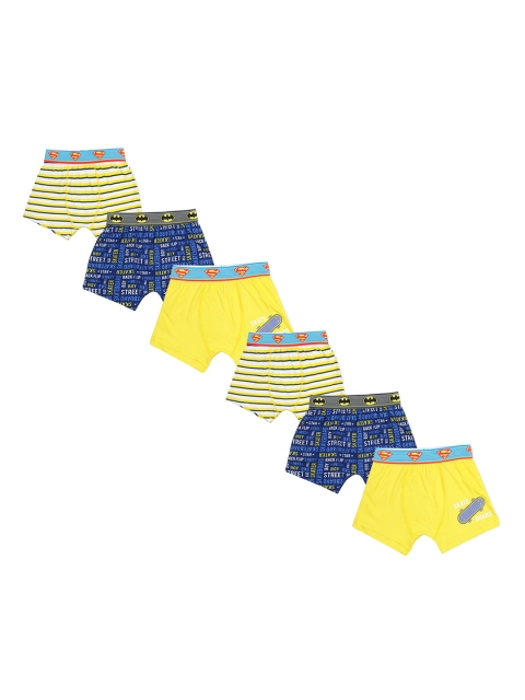 

Red Rose Boys Pack Of 6 Printed Cotton Boxer Style Briefs, Blue