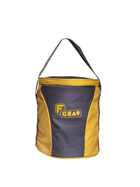 

F Gear Yellow & Grey Colourblocked Lunch Bag