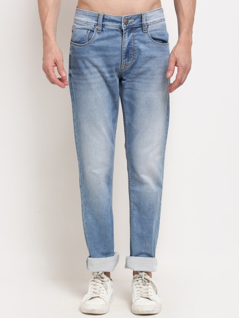 

La Mode Men Blue Slim Fit Heavy Fade Stretchable Jeans