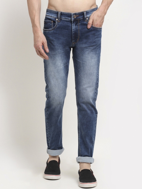 

La Mode Men Blue Slim Fit Light Fade Stretchable Jeans