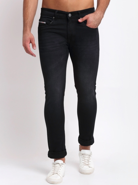 

La Mode Men Black Skinny Fit Light Fade Stretchable Jeans