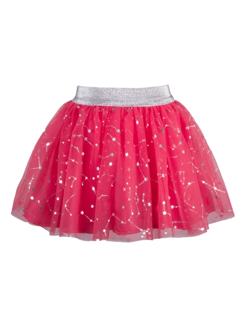 

Hunny Bunny Girls Coral Printed Flared Above Knee Skirt