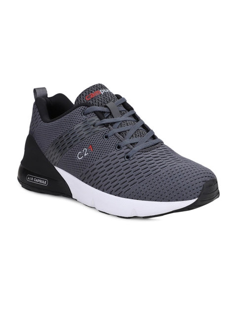 

Campus Men Grey Mesh Running Shoes