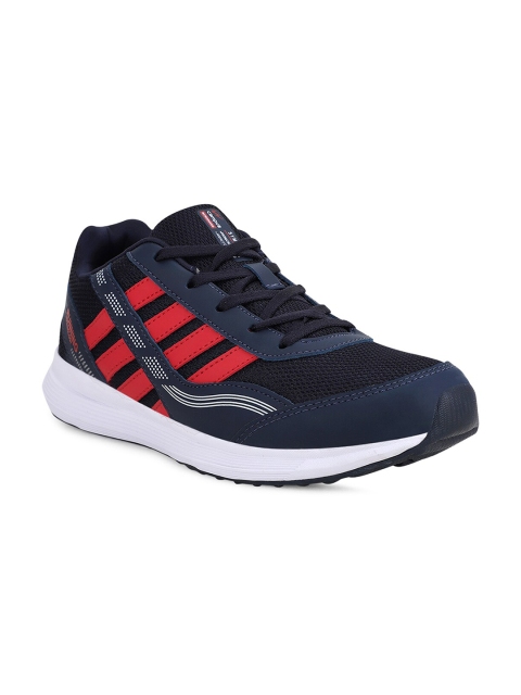 

Campus Men Navy Blue & Red Mesh Running Shoes