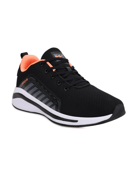 

Campus Men Black Mesh Running Shoes