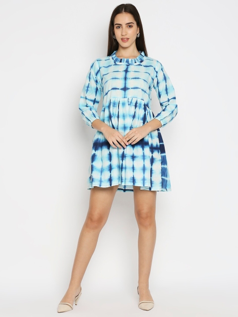 

Kuber Studio Blue Tie and Dye Dyed Dress